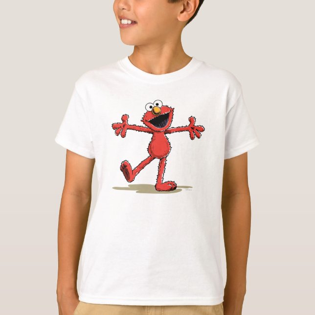 T-shirts Elmo Vintage (Frente)