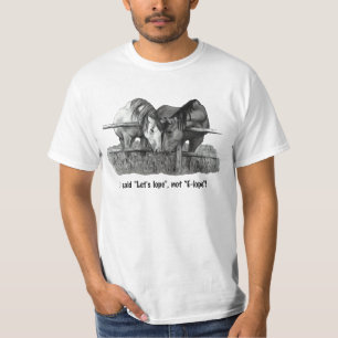 T-shirts Elope, engraçado, os cavalos: Desenho de lápis:
