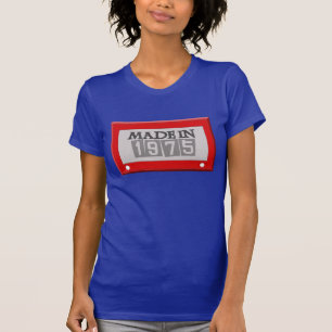 T-shirts Em 1975 T inspirado FEITO do ANIVERSÁRIO do esbo
