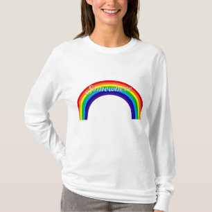 T-shirts Em algum lugar sobre o arco-íris