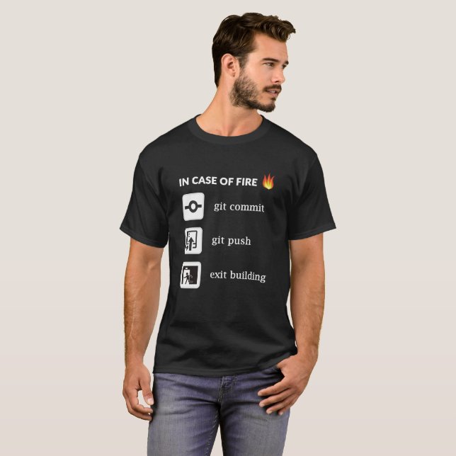 T-shirts Em caso do git do fogo cometa o impulso do git (Frente Completa)