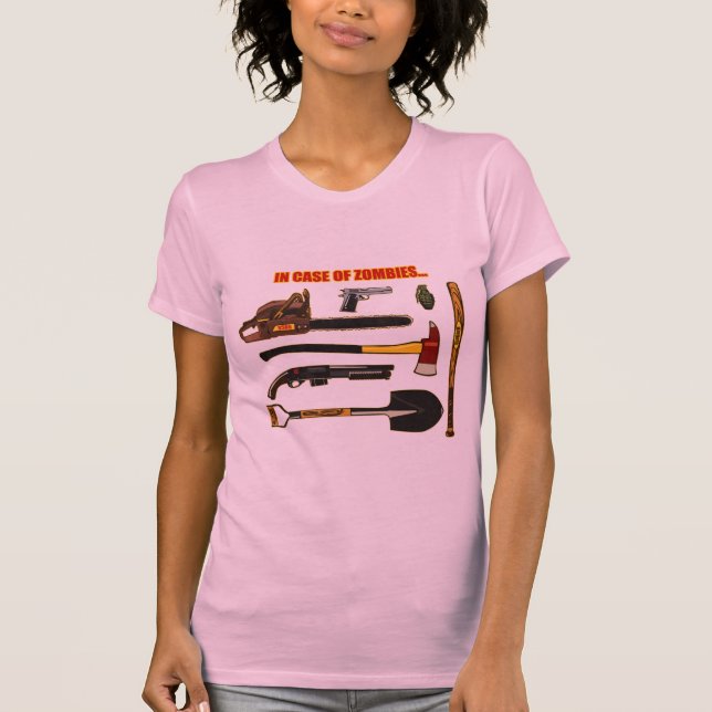 T-shirts Em caso dos zombis… (Frente)