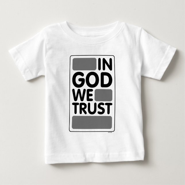T-shirts Em Deus Confiamos (Frente)