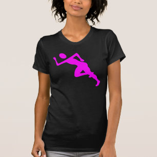 T-shirts Em execução - Magenta