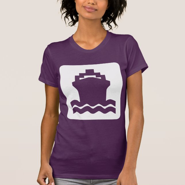 T-shirts Em forma de navio - Branco (Frente)