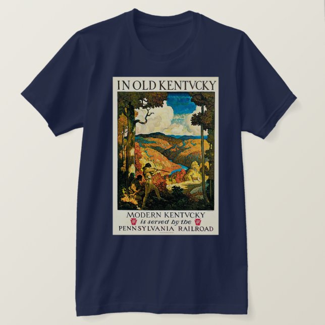 T-shirts Em Kentucky velho (Frente do Design)