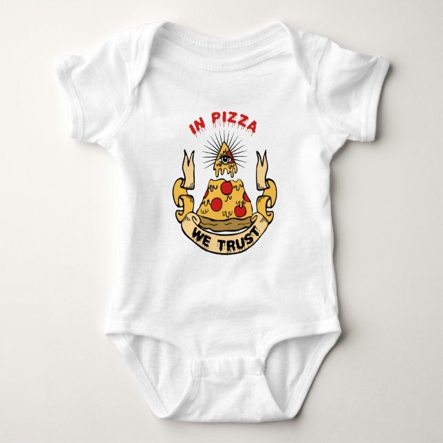 T-shirts Em Pizza Confiamos (Frente)