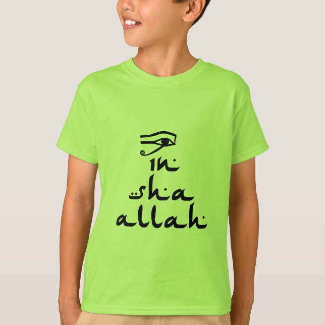 T-shirts Em Sha Allah (Frente)