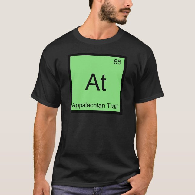 T-shirts Em - Símbolo do Elemento Químico da Trilha Appalac (Frente)