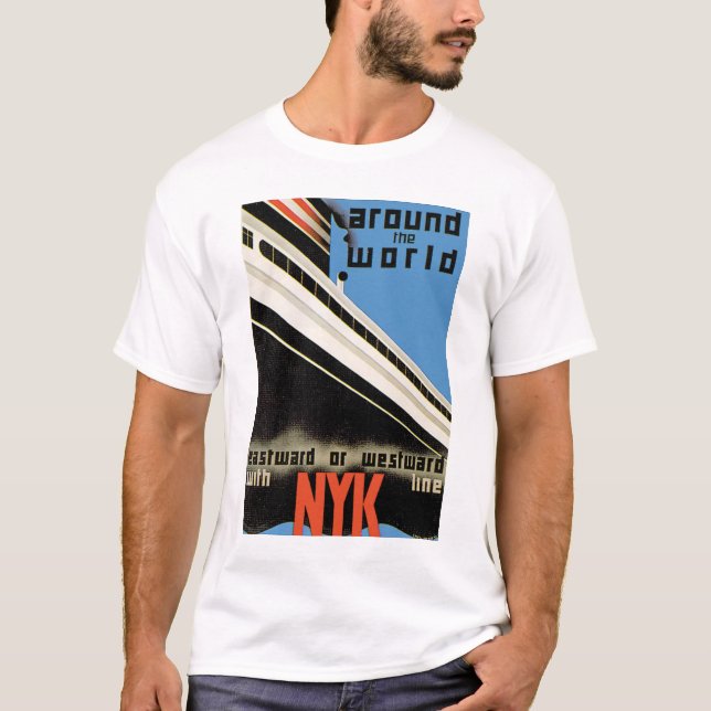 T-shirts Em todo o mundo com NYK (Frente)