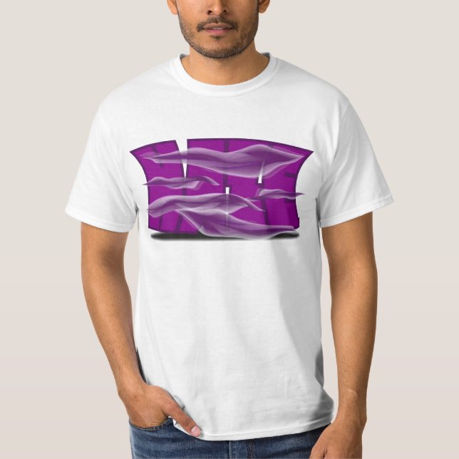 T-shirts Embaçamento roxo (Frente)