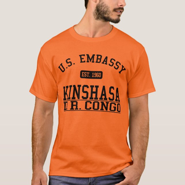 T-shirts Embaixada Kinshasa, D.R.C. (Frente)