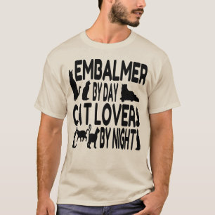 T-shirts Embalmer do amante do gato