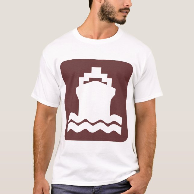 T-shirts Embarcação - Marrom Escuro (Frente)