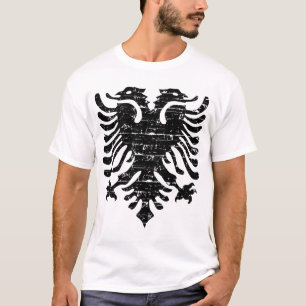 T-shirts Emblema albanês da águia