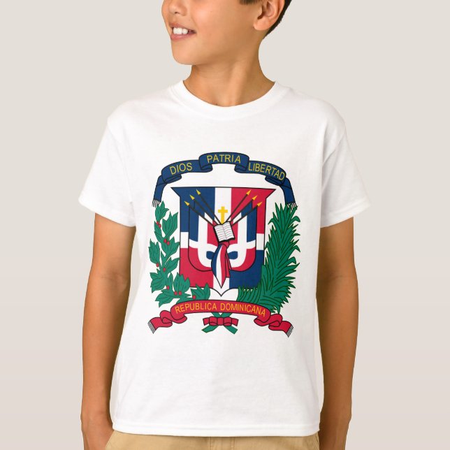 T-shirts emblema da república dominicana (Frente)