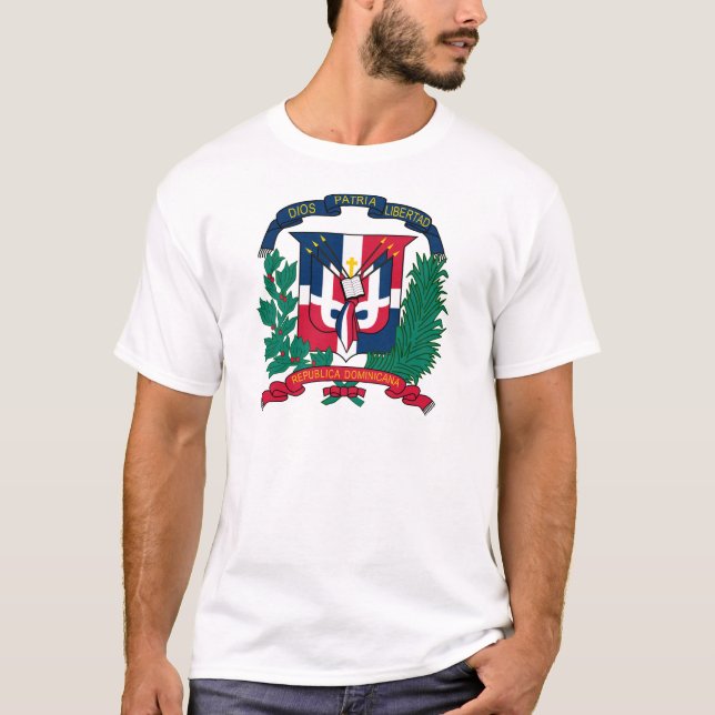 T-shirts emblema da república dominicana (Frente)