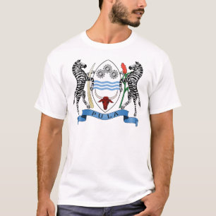 T-shirts emblema de botswana