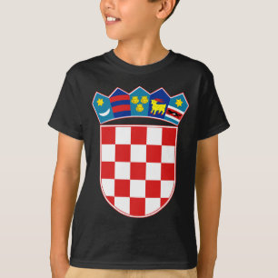 T-shirts emblema de croatia