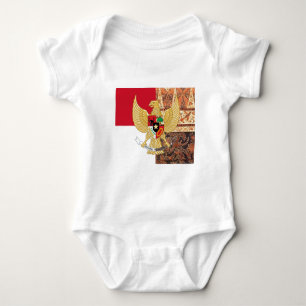 T-shirts Emblema de Indonésia - bandeira do Batik de Garud