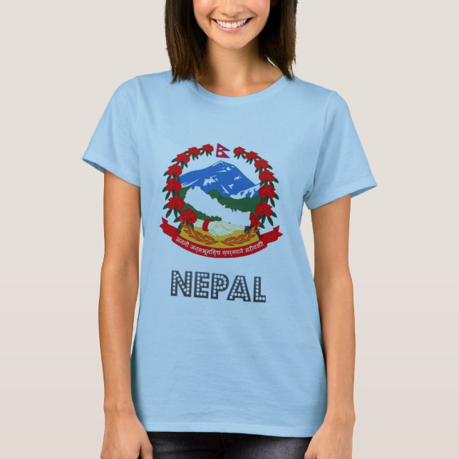 T-shirts Emblema nepalês (Frente)