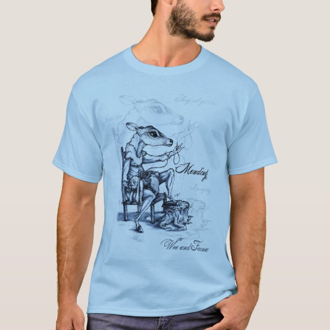 T-shirts Emenda - T azul frio (Frente)