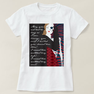 T-shirts Emily Bronte/Wuthering o design do presente da
