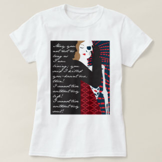 T-shirts Emily Bronte/Wuthering o design do presente da