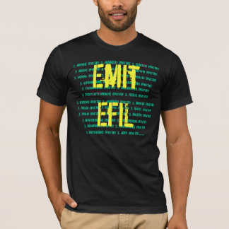T-shirts Emita-se EfiL T-Preto/amarelo/verde
