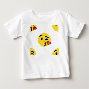 T-shirts emoji de beijo brilhante