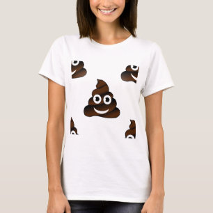 T-shirts emoji de cocô engraçado