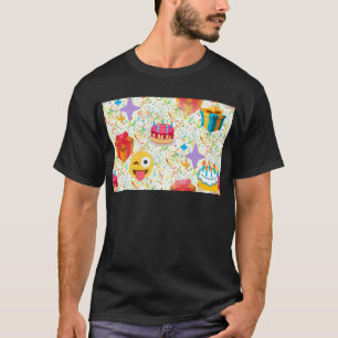 T-shirts emoji de feliz aniversário