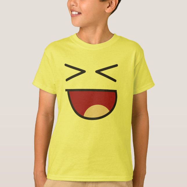T-shirts emoji de riso (Frente)