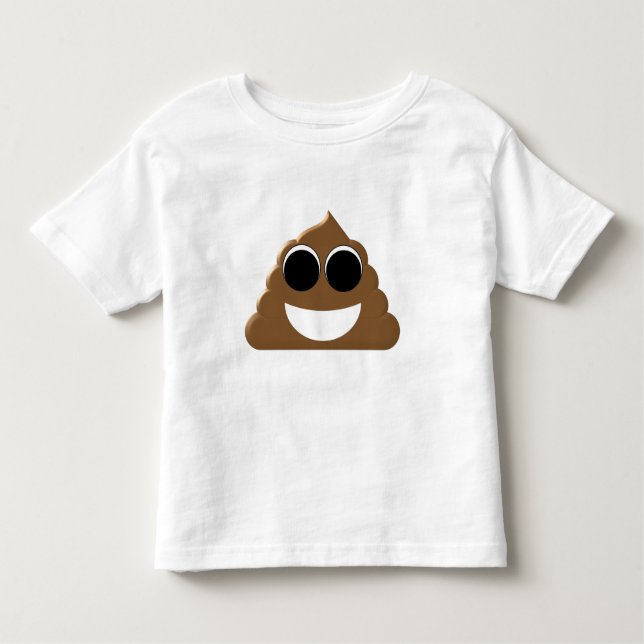 T-shirts Emoji engraçado Poo (Frente)