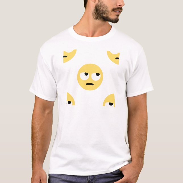 T-shirts emoji eye roll (Frente)