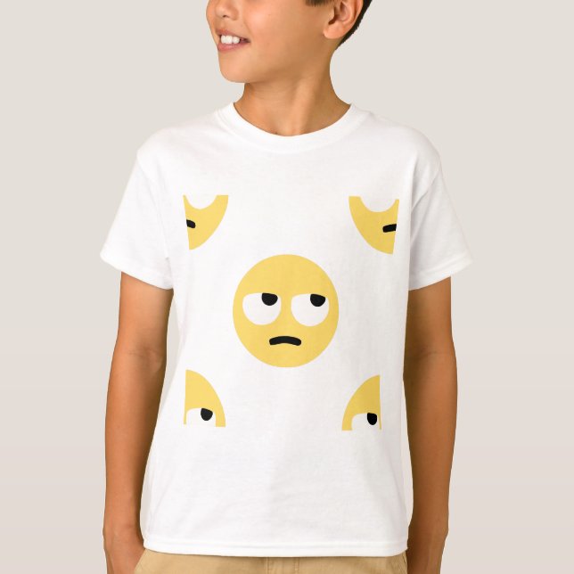 T-shirts emoji eye roll (Frente)