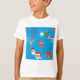 T-shirts emoji poop christmas