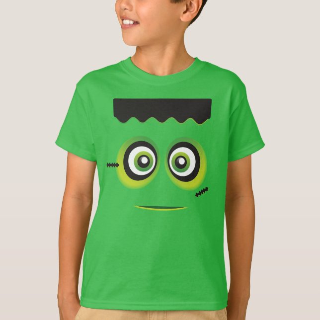T-shirts Emoji verde de Lil Frankenstein (Frente)