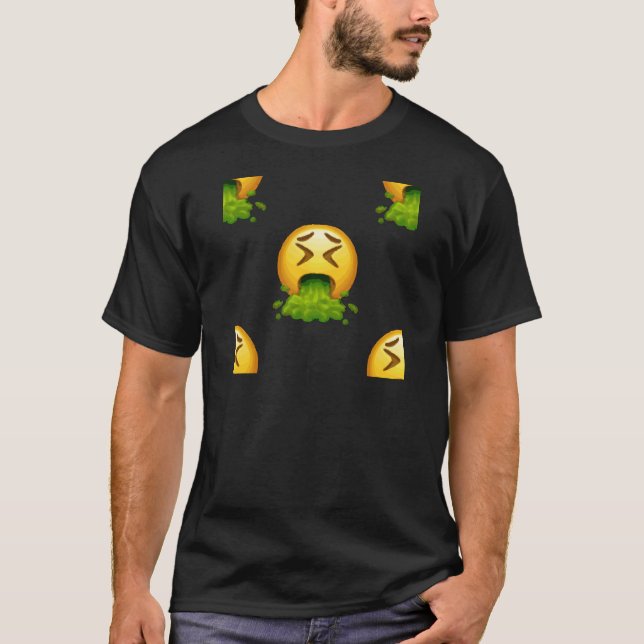 T-shirts emoji vomitando (Frente)