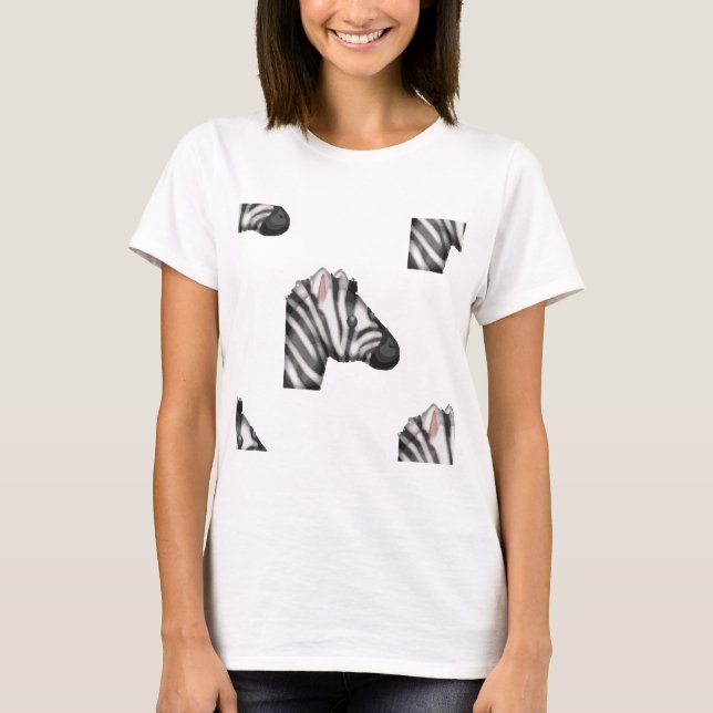T-shirts emoji zebra (Frente)