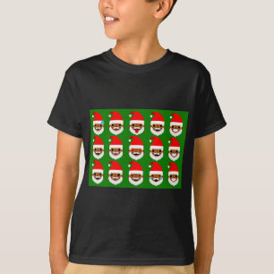 T-shirts emoticons africanos do emoji do papai noel