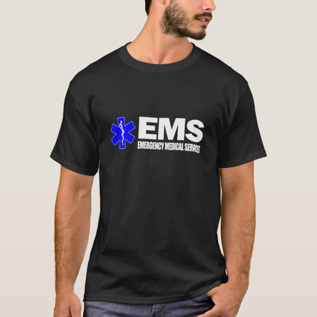 T-shirts EMS - Serviços médicos de emergência (Frente)