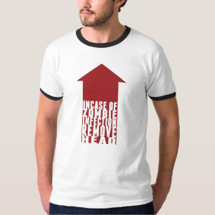 T-shirts "ENCERRE T da campainha da INFECÇÃO do ZOMBI"