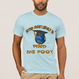 T-shirts Encontre o pé grande