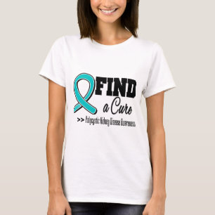 T-shirts Encontre uma doença renal Polycystic da cura (PKD