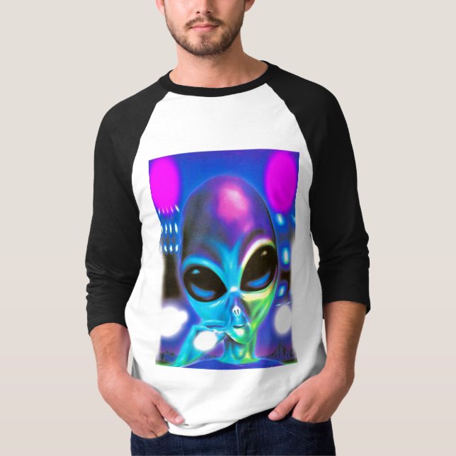 T-shirts Encontro alienígena (Frente)