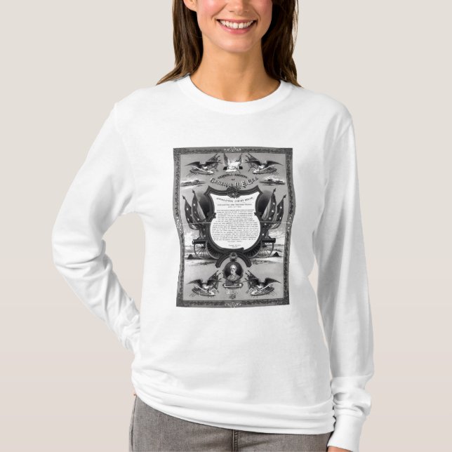 T-shirts Endereço de adeus do general Robert E. Lee (Frente)