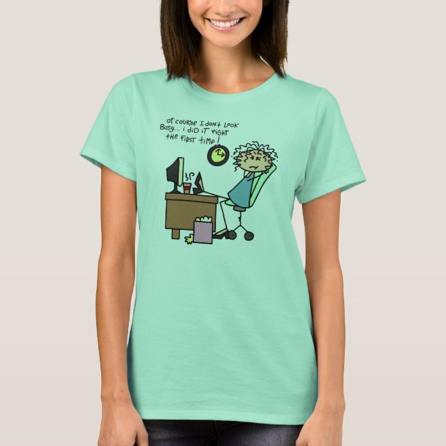 T-shirts Endireite a primeira vez o humor (Frente)