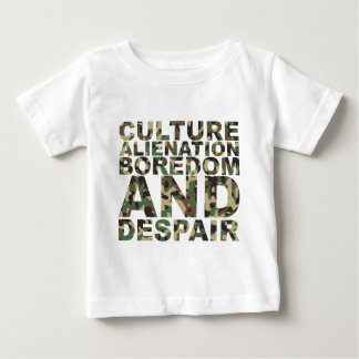 T-shirts Enfado e desespero da alienação da cultura