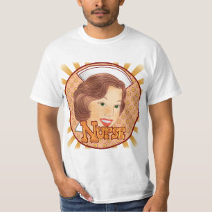 T-shirts Enfermeira de cabelo castanho